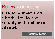 Renew your hosting